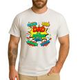 Dad Of The Birthday Boy Shirt Father Superhero Comic Party Men's Casual T-Shirt White