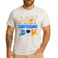 Dad Of The Birthday Boy Two The Moon Space Family Matching Men's Casual T-Shirt White