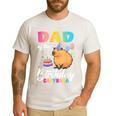 Dad Of The Birthday Capybara Girl Bday Party Family Men's Casual T-Shirt White