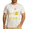 Dad Of The Birthday Duck Boy Rubber Duck Birthday Girl Men's Casual T-Shirt White Dad Of The Birthday Duck Boy Rubber Duck Birthday Girl Men's Casual T-Shirt White
