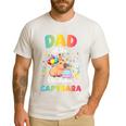 Dad Of The Birthday Girl Capybara Bday Party Family Men's Casual T-Shirt White