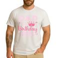 Dad Of The Birthday Girl Cute Pink Matching Family Party Men's Casual T-Shirt White