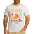 Dad Of The Birthday Girl Kids Cute Capybara Bday Family Men's Casual T-Shirt White