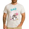 Dad Of The Birthday Girl Pesto Baby Penguin Party Men's Casual T-Shirt White
