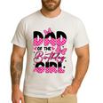 Dad Of The Birthday Girl Pink Family Birthday Girls Party Men's Casual T-Shirt White