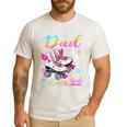 Dad Of The Birthday Girl Rolling Skate Family Matching Men's Casual T-Shirt White