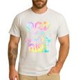 Dad Of The Birthday Girl Tie Dye Girl Bday Party Men's Casual T-Shirt White