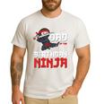 Dad Of The Birthday Ninja Daddy Party Best Father Boy Pop Men's Casual T-Shirt White