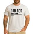 Dad BOD Loading 2024 Dad Fathers Day Baby Announcement Men's Casual T-Shirt White