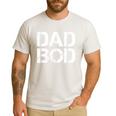 Dad BOD Rough Strong 90s Stencil Text Men's Casual T-Shirt White