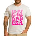 In My Dad Era Girl Groovy Retro Papa Fathers Day Men's Casual T-Shirt White
