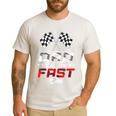 Dad Of The Fast One First Birthday Racing Car Family Men's Casual T-Shirt White