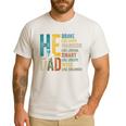 Dad Fathers Day Christian Jesus He Is Smart Brave Men's Casual T-Shirt White