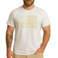 Dad Of Girls Outnumbered US Flag Father's Day Daughter Dad Men's Casual T-Shirt White