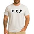 Dad Hockey Fathers Day Cool Sport Player Papa Dada Pops Men's Casual T-Shirt White