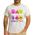 Dad Little Monster Kids 1st Birthday Party Family Monster Small Men's Casual T-Shirt White