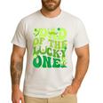 Dad Of The Lucky One Saint Patrick's Day Children Birthday Men's Casual T-Shirt White Dad Of The Lucky One Saint Patrick's Day Children Birthday Men's Casual T-Shirt White