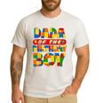 Dad And Mom Dada Birthday Boy Building Bricks Family Party Men's Casual T-Shirt White