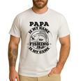 Dad Is My Name Fishing Is My Game Loves Fishing Men's Casual T-Shirt White