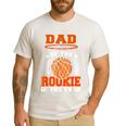Dad Of Rookie 1st Basketball Bday Theme Matching Men's Casual T-Shirt White Dad Of Rookie 1st Basketball Bday Theme Matching Men's Casual T-Shirt White