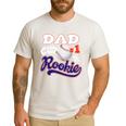Dad Rookie Of Year 1st Birthday Baseball Theme Matching Men's Casual T-Shirt White