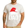 Dad Santa Christmas Family Matching Pajamas Papa Xmas Father Short Sleeve Men's Casual T-Shirt White