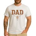 Dad Skull Fathers Day Shirt Western Rodeo Family Matching Men's Casual T-Shirt White
