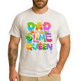 Dad Of The Slime Queen Birthday Family Matching Party Men's Casual T-Shirt White Dad Of The Slime Queen Birthday Family Matching Party Men's Casual T-Shirt White