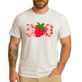 Dad Strawberry Birthday Men's Casual T-Shirt White Dad Strawberry Birthday Men's Casual T-Shirt White