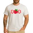 Dad Strawberry First Birthday Family Strawberry Men's Casual T-Shirt White