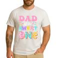Dad Of The Sweet One 1st Birthday Donut Bday Party Men's Casual T-Shirt White Dad Of The Sweet One 1st Birthday Donut Bday Party Men's Casual T-Shirt White