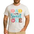 Dad Of The Sweet One 1st Birthday Girl Donut Party Men's Casual T-Shirt White