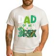 Dad Of The Three Rex Birthday Dinosaur Family Matching Men's Casual T-Shirt White