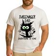Dad Threenager Dad Daddy Of A Threenager Men's Casual T-Shirt White
