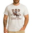 Dad Of The Wild One Cowboy Western Rodeo Party Matching Men's Casual T-Shirt White