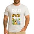 Dad Of The Wild Seven Animal Safari 7th Birthday Party Men's Casual T-Shirt White