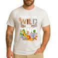 Dad Of The Wild Two Zoo 2nd Birthday Safari Jungle Animal Men's Casual T-Shirt White Dad Of The Wild Two Zoo 2nd Birthday Safari Jungle Animal Men's Casual T-Shirt White
