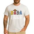 Dada 1st Birthday Cowboy Western Dada Birthday Boy Men's Casual T-Shirt White