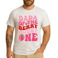 Dada Of The Berry Sweet One Strawberry First Birthday Men's Casual T-Shirt White Dada Of The Berry Sweet One Strawberry First Birthday Men's Casual T-Shirt White