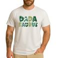 Dada Saurus Dad Dinosaur Three Rex Birthday Boy Girl Family Men's Casual T-Shirt White