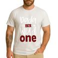 Dada Of The Wild One Buffalo Plaid Lumberjack 1st Birthday Men's Casual T-Shirt White Dada Of The Wild One Buffalo Plaid Lumberjack 1st Birthday Men's Casual T-Shirt White
