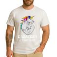 Dadacorn Muscle Dad Unicorn Fathers Day Men's Casual T-Shirt White