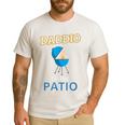 Daddio Of The Patio Fathers Day BBQ Grill Dad Men's Casual T-Shirt White