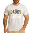 Daddy 1st Birthday Cowboy Western Daddy Birthday Boy Men's Casual T-Shirt White