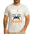 Daddy Again Leveled Up To Dad Of 2 Gamer Dad Level Unlocked Men's Casual T-Shirt White
