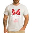 Daddy Of The Birthday Girl Cute Pink Bow Family Matching Men's Casual T-Shirt White