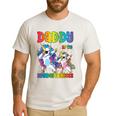 Daddy Of The Birthday Girl Dabbing Princess Unicorn Dad Men's Casual T-Shirt White