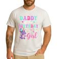Daddy Of The Birthday For Girl Dinosaur T-Rex Party Family Men's Casual T-Shirt White