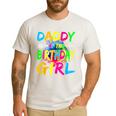 Daddy Of The Birthday Girl Retro 80's Party Men's Casual T-Shirt White