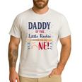Daddy Dad First Birthday Little Rookie Baseball The Big One Men's Casual T-Shirt White Daddy Dad First Birthday Little Rookie Baseball The Big One Men's Casual T-Shirt White